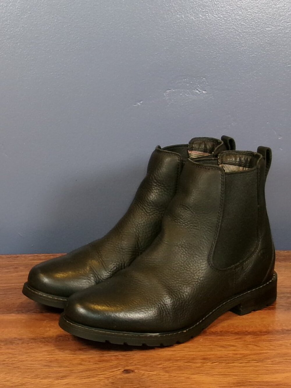 Wmns Ariat Wexford Black Leather Waterproof Chelsea Ankle Boot sz 9.5 B